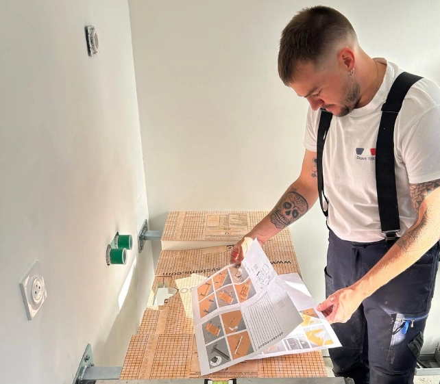 Make in Normandie installation lavabo