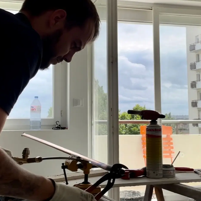 Make in Normandie cintrage a chaud du cuivre