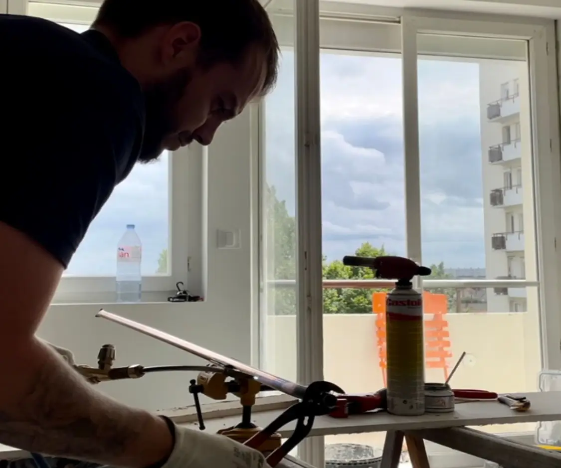 Make in Normandie cintrage a chaud du cuivre